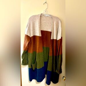 Women’s Madewell Colorblock sweater/cardigan, 2x